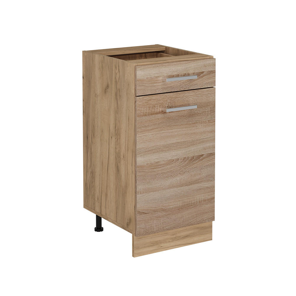 KÜCHENUNTERSCHRANK R-Line Sonoma 40 cm ohne Arbeitsplatte - Honigeiche/Eiche Wotan, Holzwerkstoff (40/81.6/46cm) - Vicco