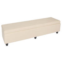 AUFBEWAHRUNGS-TRUHE XXL Cremeweiß - Weiß, Textil (180/45/45cm) - MCW