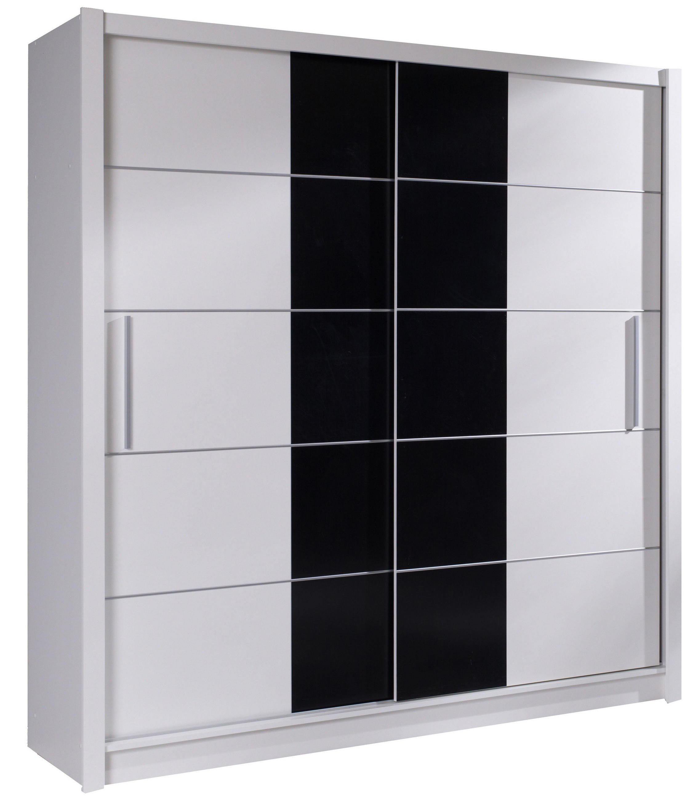 SCHWEBETÜRENSCHRANK HELDEN 204,4/215/62,5cm 2-türig Weiß - Weiß, Holzwerkstoff (204.4/215/62.5cm) - MASSENO