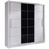 SCHWEBETÜRENSCHRANK HELDEN 204,4/215/62,5cm 2-türig Weiß - Weiß, Holzwerkstoff (204.4/215/62.5cm) - MASSENO