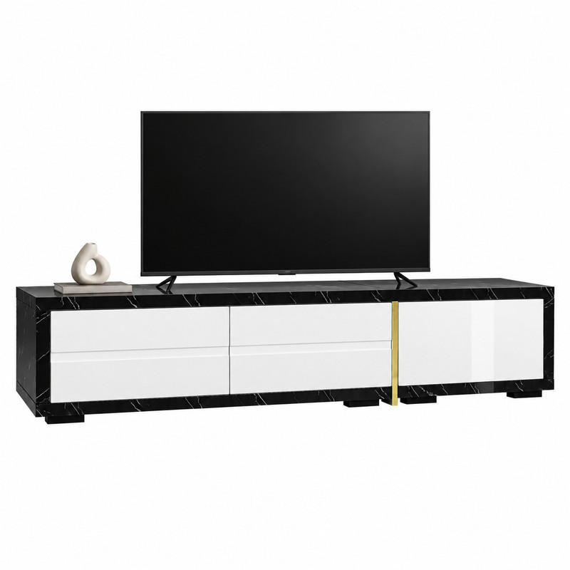Beauniv Tv-Schrank Weiß 40x30x260 cm