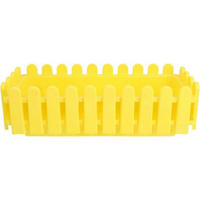 RECHTECKIGER Blumentopf Gelb 43.5 x 18.5 cm - Gelb, Kunststoff (18.5/13.5/13.5cm)