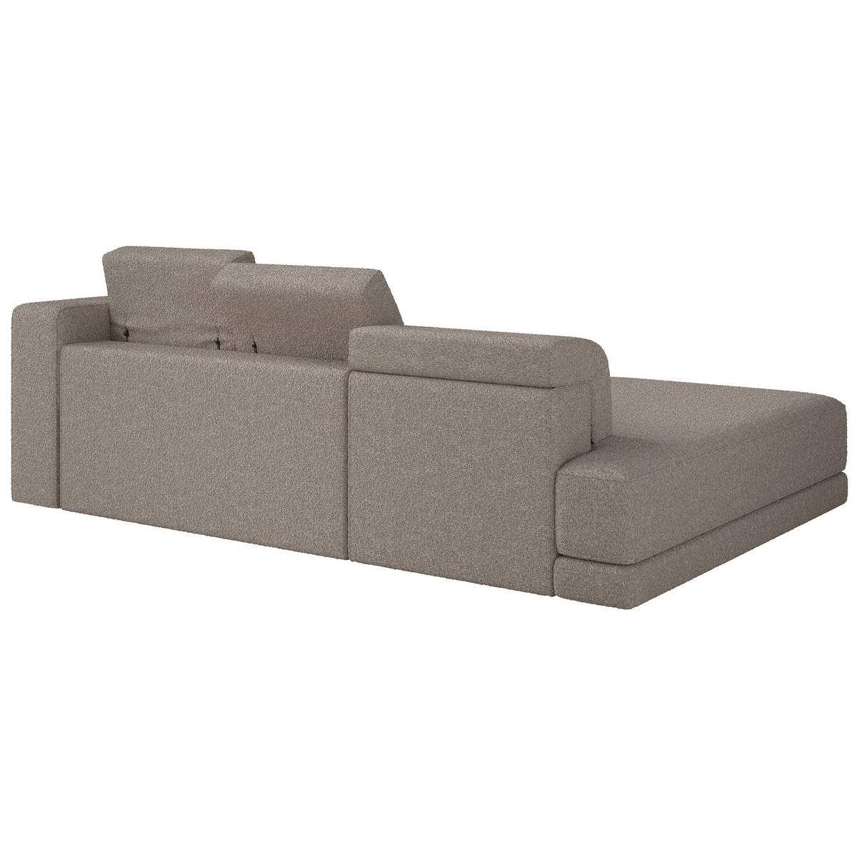 ECKSOFA Novals L-Form, 4-Sitzer, links 278 cm - Taupe/Schwarz, Holz/Kunststoff (278/168cm) - Selsey