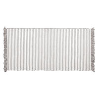 HANDGEWEBTER Läufer 60x120 cm Beige Grau - Graubraun, Naturmaterialien/Textil (60/120cm) - Lashuma