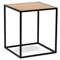 BEISTELLTISCH Rechteckig Schwarz 45 x 45 x 52 cm - Schwarz, Metall (45/45/52cm) - Nordlys