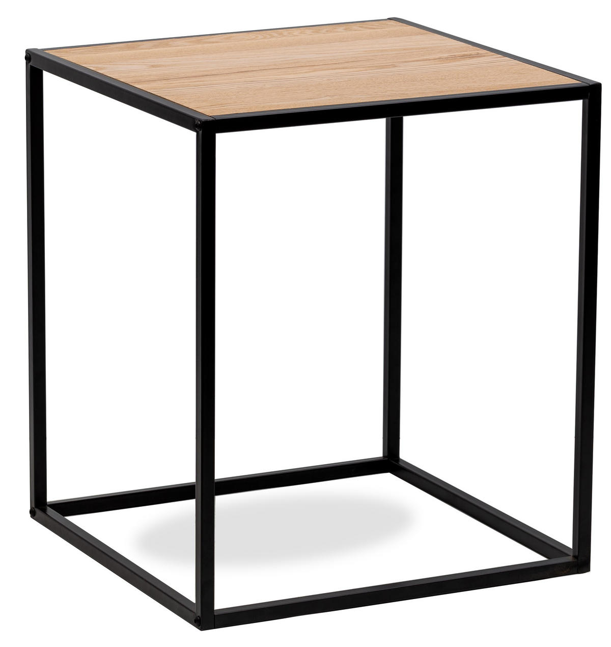 BEISTELLTISCH Rechteckig Schwarz 45 x 45 x 52 cm - Schwarz, Metall (45/45/52cm) - Nordlys