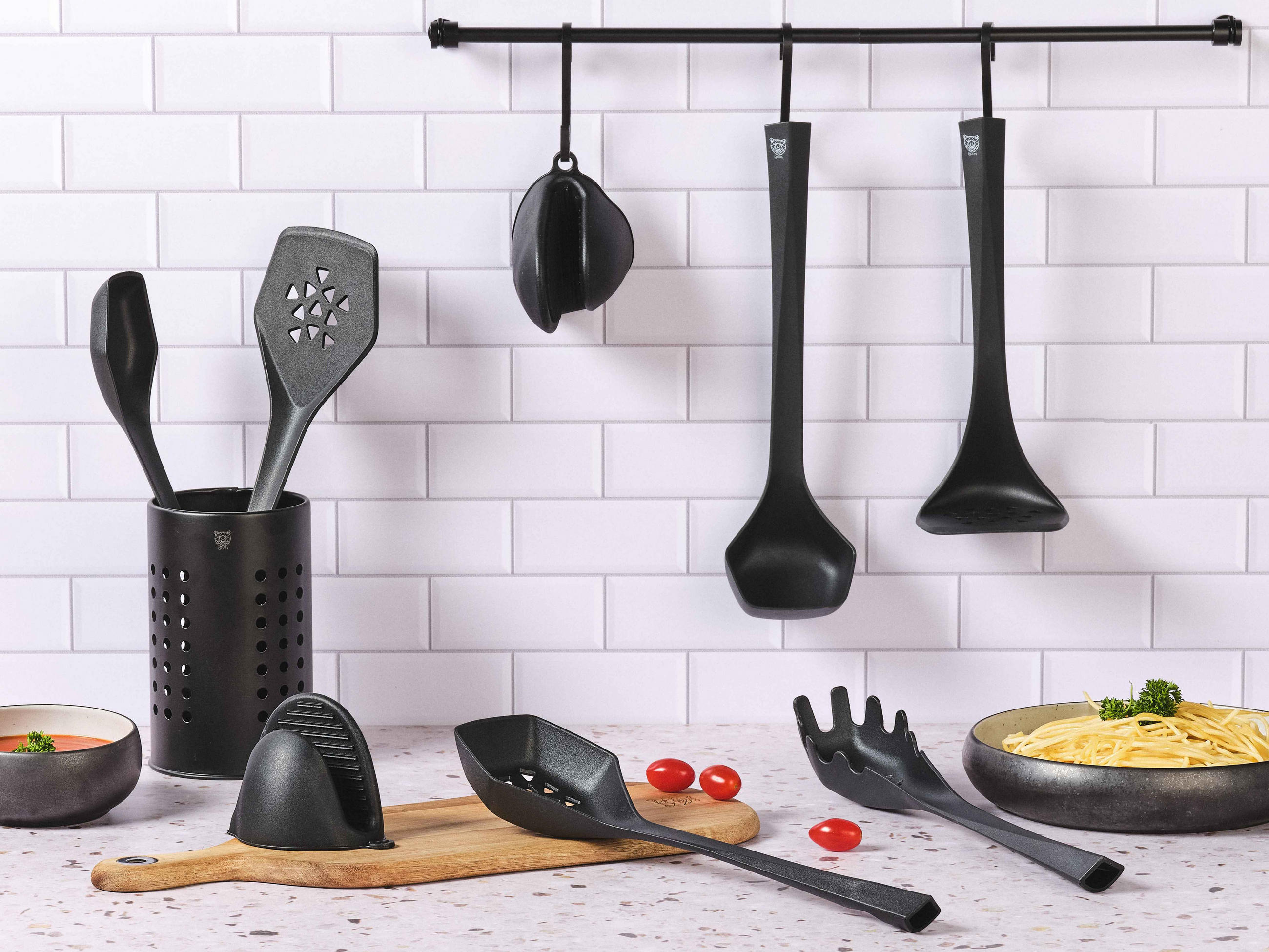 Thumbnail - Björn Küchenutensilien-Set, Anthrazit, Kunststoff, Kochen, Küchenhelfer, Küchenhelfer Sets