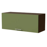 KLAPPHÄNGESCHRANK Brerra W4B/90 Lava / RAL 6025 farngrün Matt 90 / 32,5 / 36cm mit Gasdruckdämpfer - Dunkelgrau/Grün, Holz/Holzwerkstoff (90/36/32.5cm) - Feldmann-Wohnen