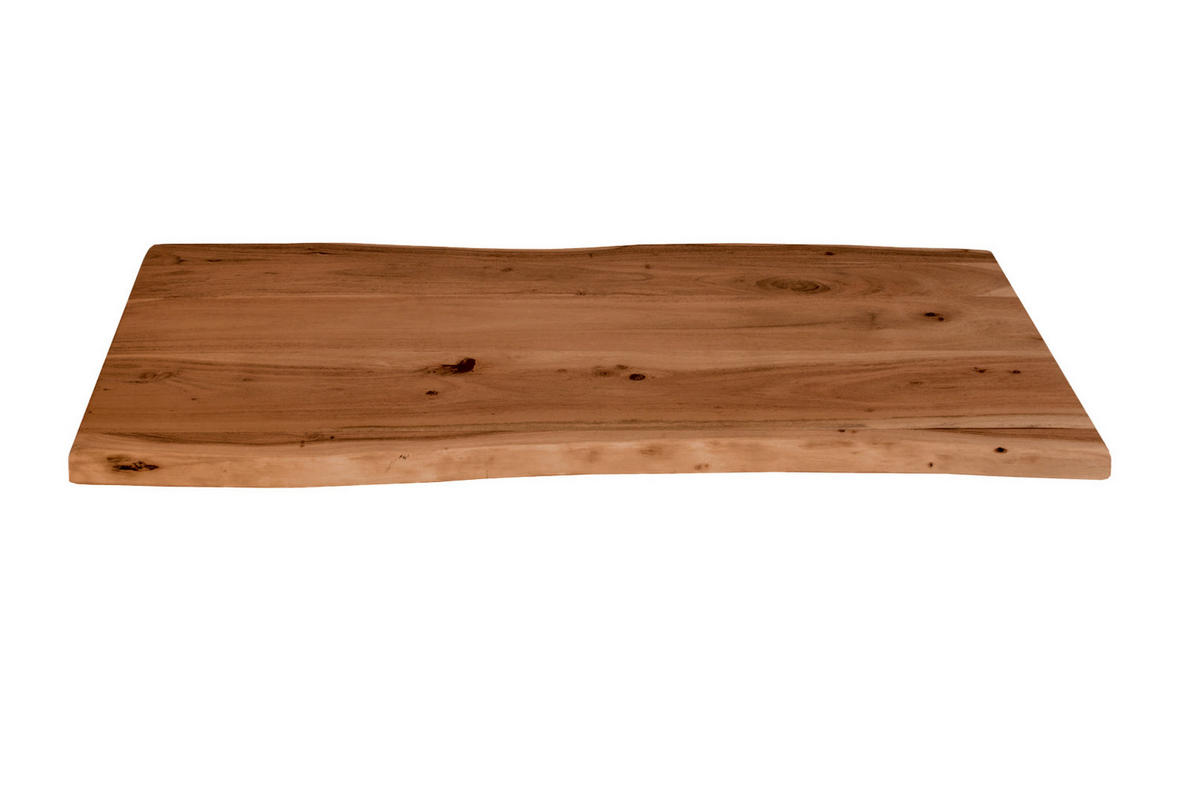 TISCHLATTEN MIT BAUMKANTE FÜR HEIMWERKER, AKAZIENHOLZ CURTIS - Braun/Naturfarben, Akazienholz/Holz (40/60/3cm) - SAM
