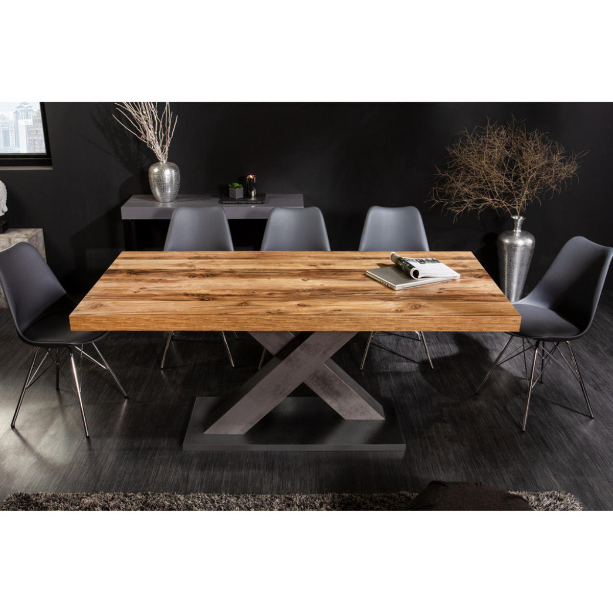 ESSTISCH MONTREAL Plankeneiche Natur 180/280 cm - Braun, Holz (90/180/76cm) - riess-ambiente