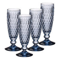 SEKTGLÄSER Boston Coloured Blau 145 ml 4er Set - Blau, Glas (0.145L) - Villeroy & Boch
