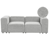 2-SITZER-SOFA Cord grau Falsterbo - Grau, Textil (204/70/105cm) - Beliani