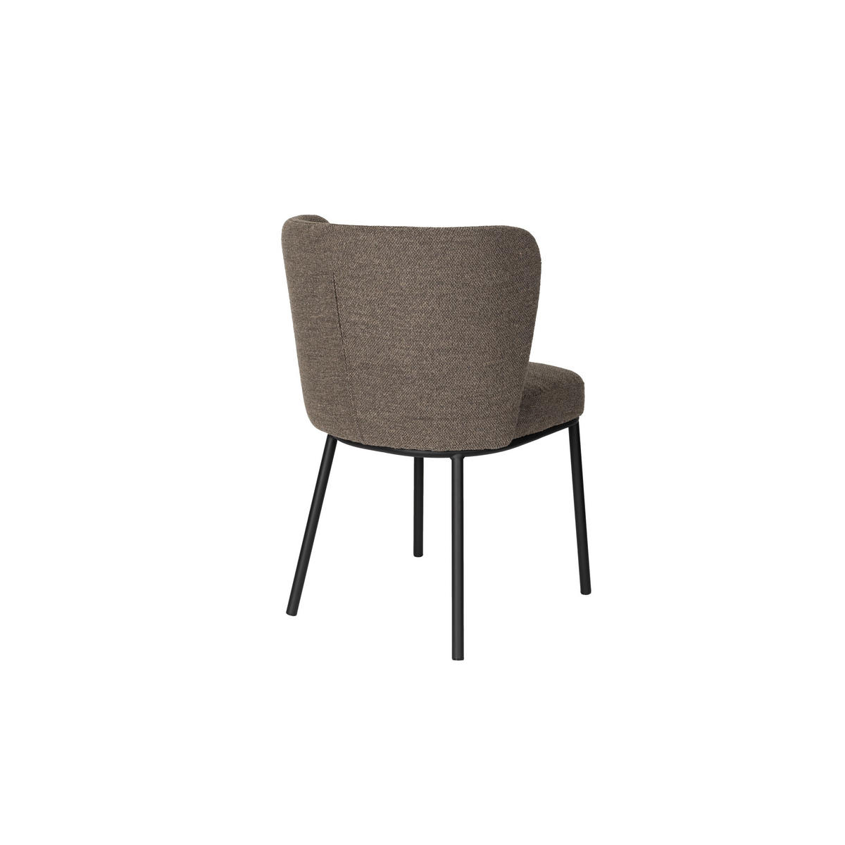 ESSZIMMERSTUHL Guus Braun - 2 er Set - Braun, Metall (55/77/53cm) - Housecraft Living