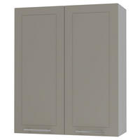 KÜCHENHÄNGESCHRANK Kvantum W4/80 Beige Matt / Grau Matt 80 / 32,5 / 96cm - Beige/Grau, Holz/Holzwerkstoff (80/96/32.5cm) - Feldmann-Wohnen