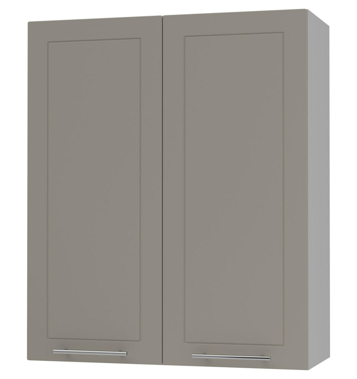 KÜCHENHÄNGESCHRANK Kvantum W4/80 Beige Matt / Grau Matt 80 / 32,5 / 96cm - Beige/Grau, Holz/Holzwerkstoff (80/96/32.5cm) - Feldmann-Wohnen