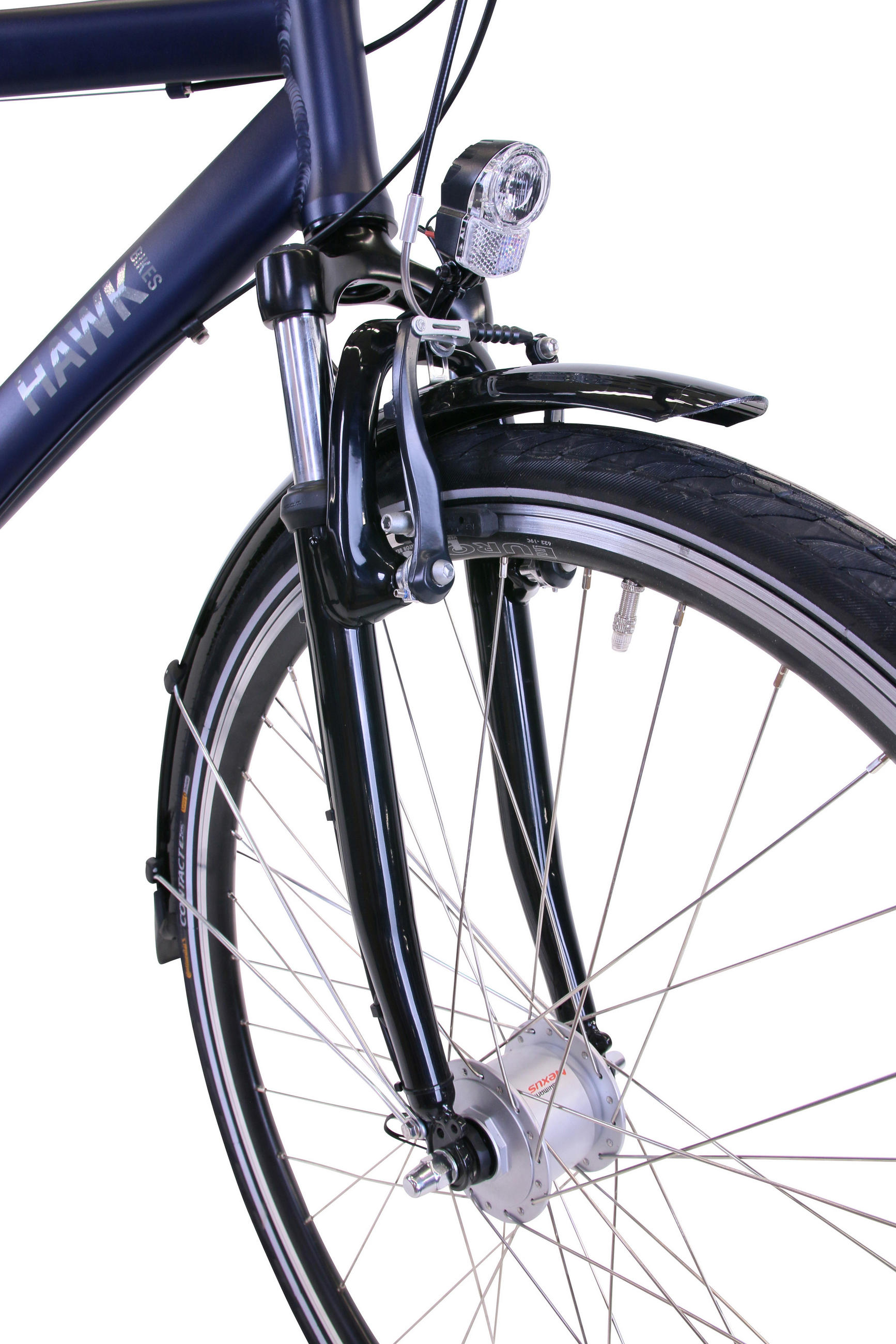 CITYBIKE Citytrek Gent Deluxe Ocean Blue 7 Gang 28 Zoll Größe: 57cm - Blau, Metall (57cm) - Hawk Bikes