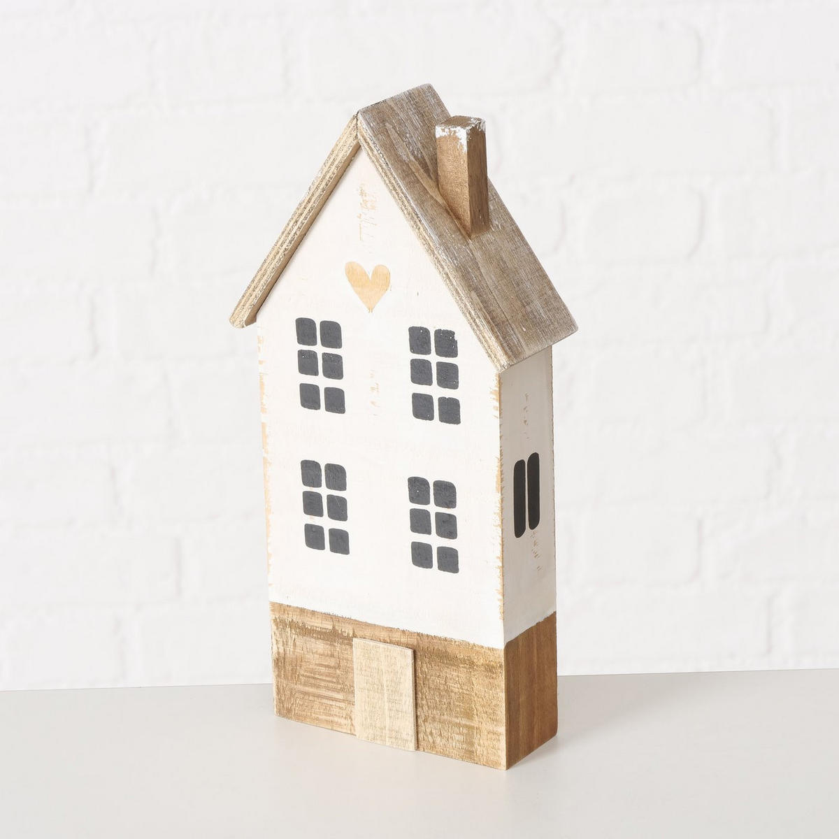 DEKORATION Holzhäuschen Lundholm - Multicolor, Holz (5/25/12cm) - Boltze Home