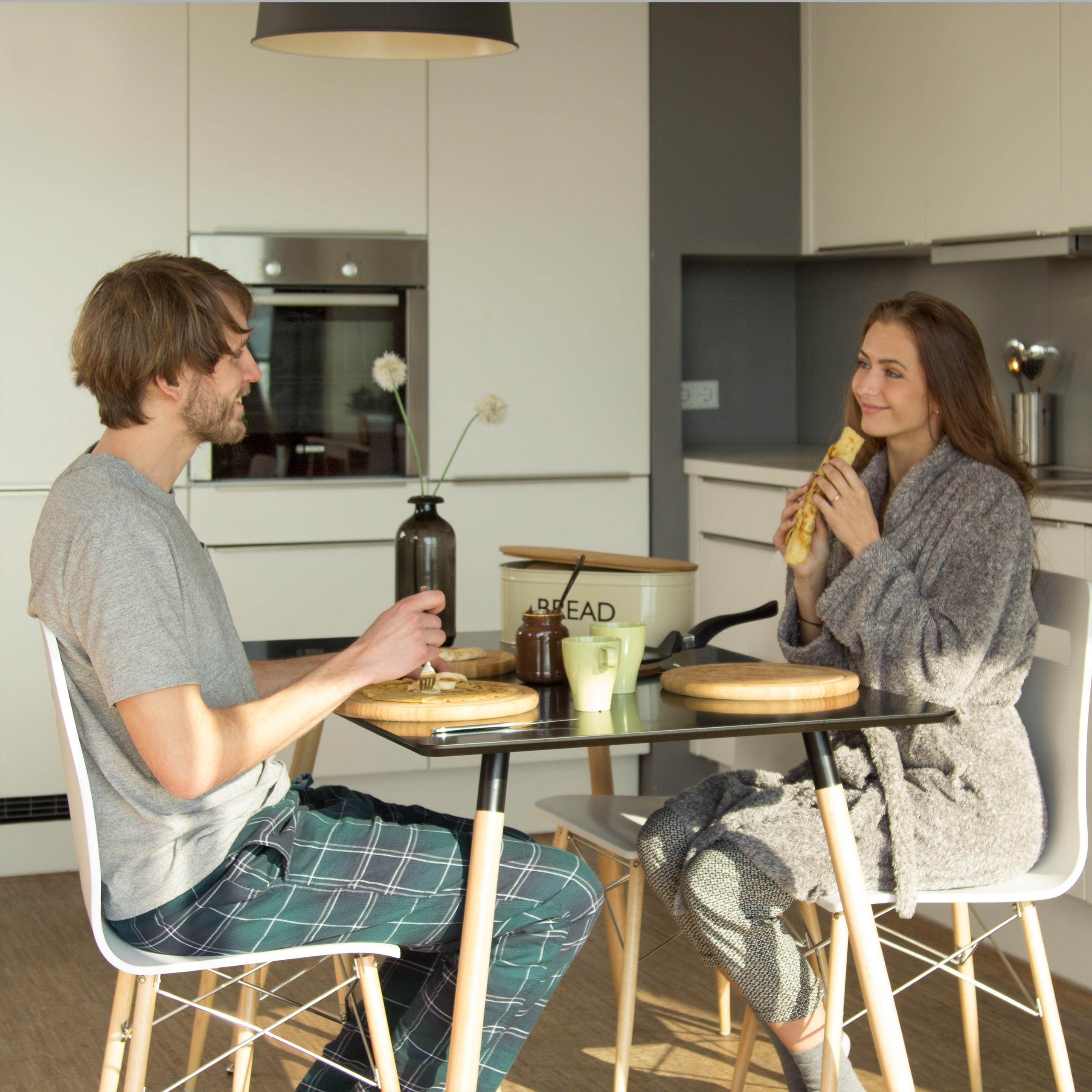 FRÜHSTÜCKSBRETTCHEN Set - Hellbraun, Holz (25/25cm) - Relaxdays