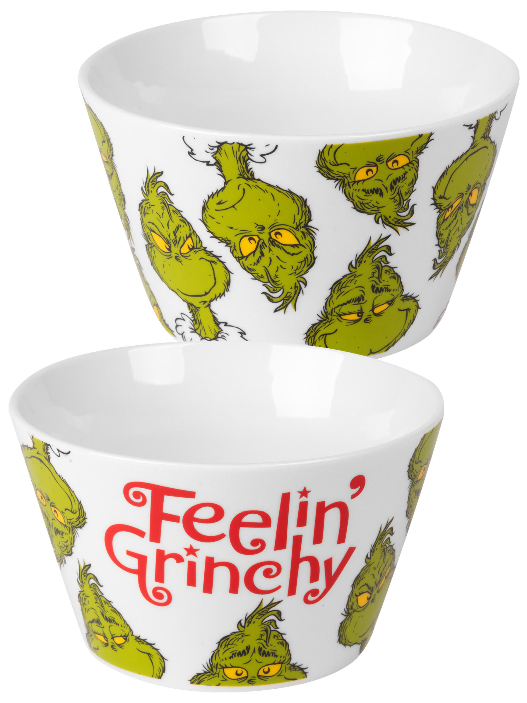 MÜSLISCHALE The Grinch Weiß 500 ml - Weiß, Keramik (14cm) - United Labels