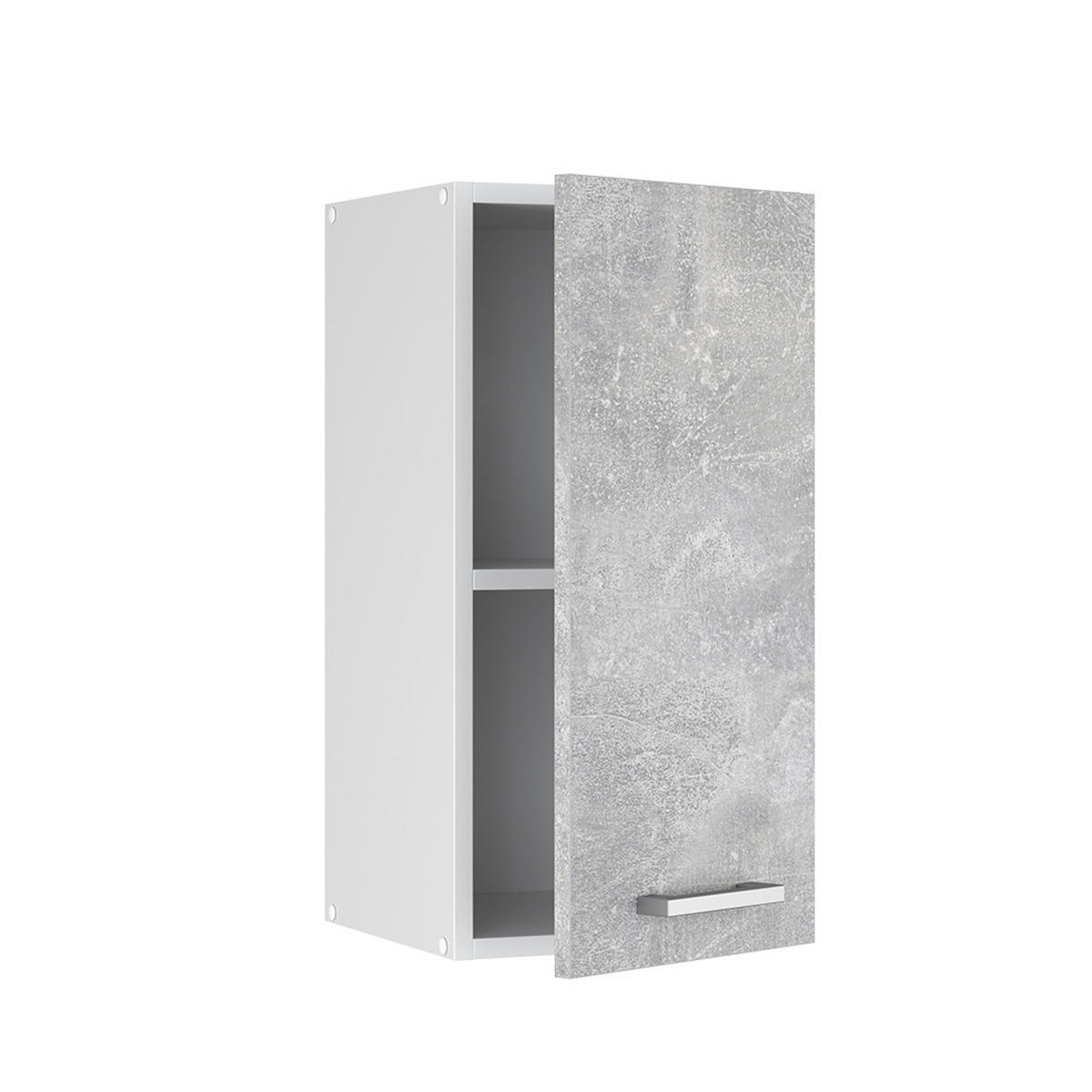 HÄNGESCHRANK R-Line Beton 30 cm - Schieferfarben/Hellgrau, Holzwerkstoff (30/60/31cm) - Vicco