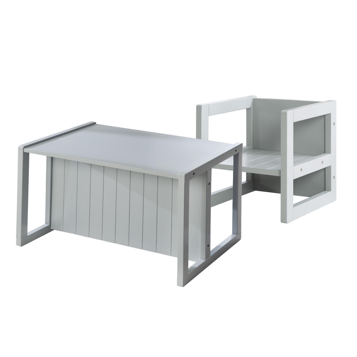 KINDERSITZGRUPPE - Grau, Holzwerkstoff (57/30/44cm) - Roba