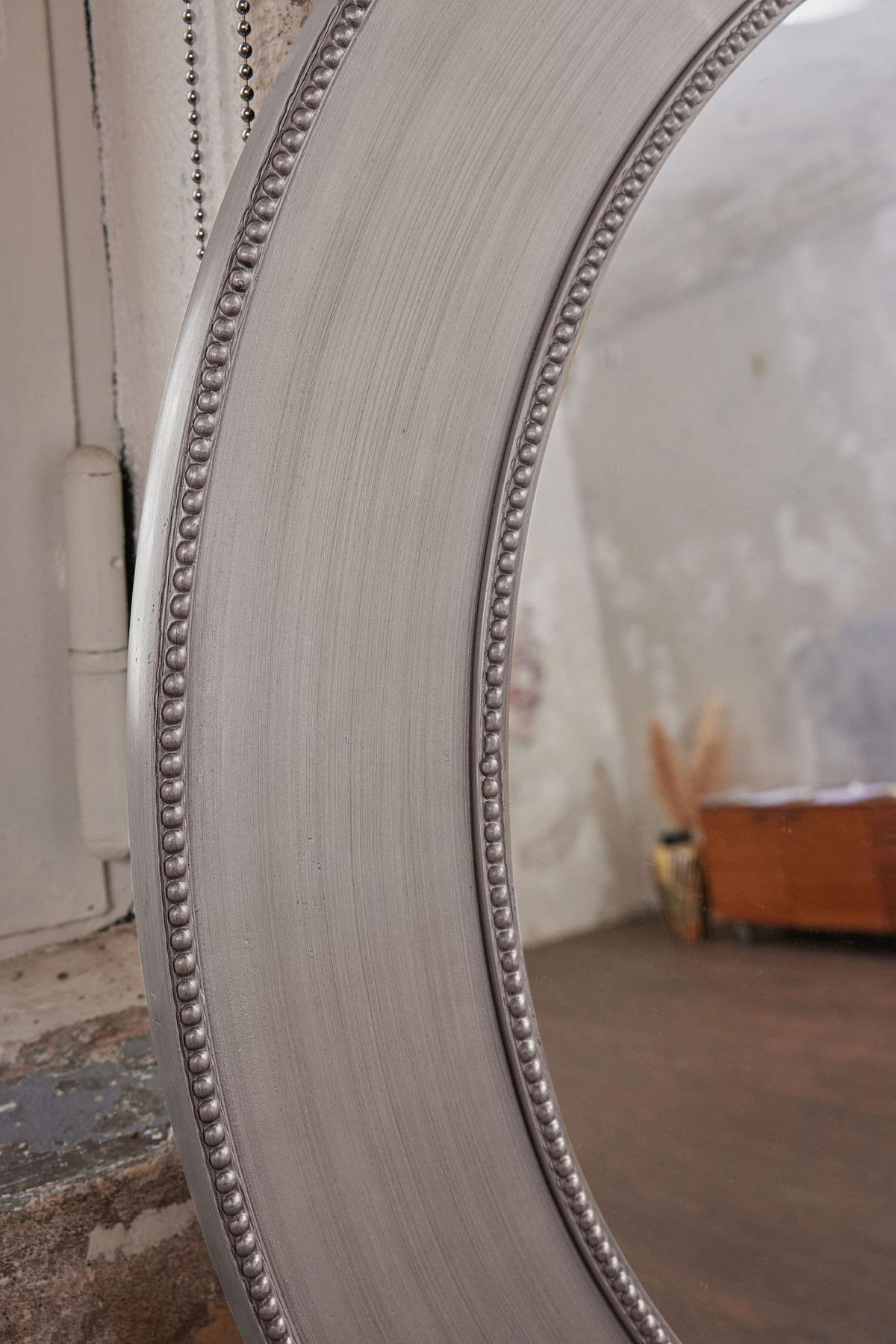 WANDSPIEGEL Ø90 cm, Silber, Holz - Silberfarben, Holz (90/90/90cm)