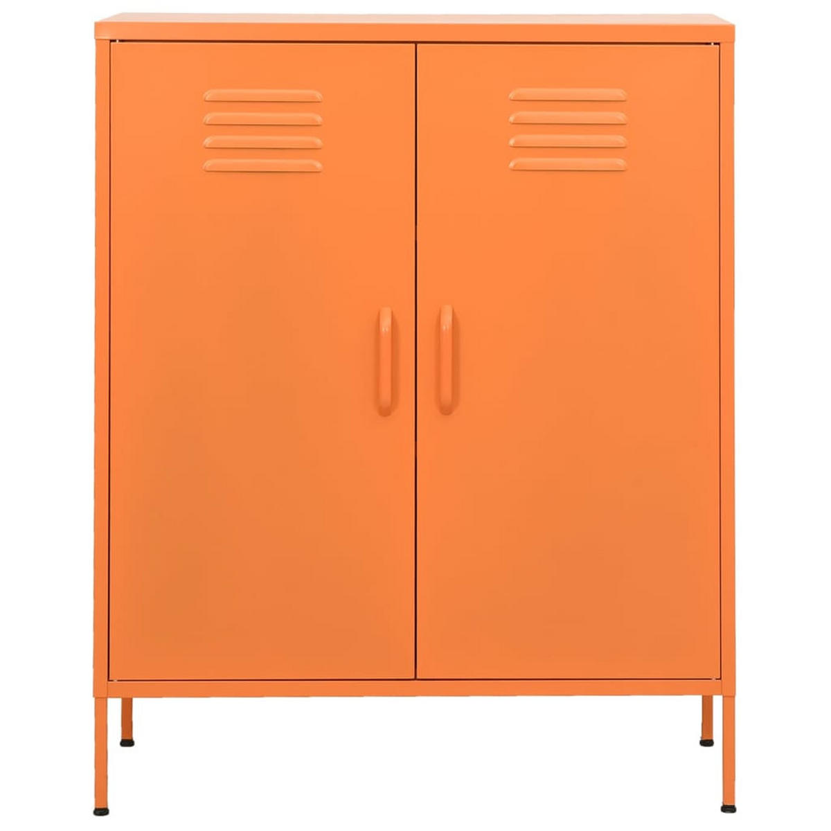 LAGERSCHRANK Orange 80/35/101,5 Cm Stahl - Orange, Metall (35/101.5/80cm) - vidaXL