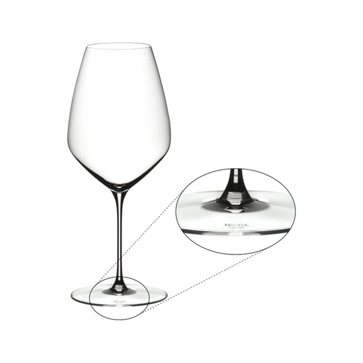 SYRAH / SHIRAZ WEINGLÄSER + POLIERTUCH Veloce transparent 720 ml 2er Set - Transparent, Glas (0.72L) - Riedel