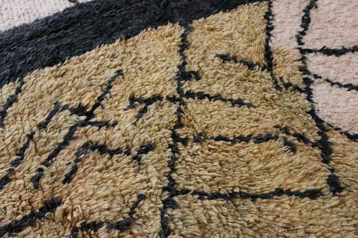BERBERTEPPICH aus Marokko aus reiner Wolle 200x 300 cm - Grün, Naturmaterialien (200/300cm) - AFK Living