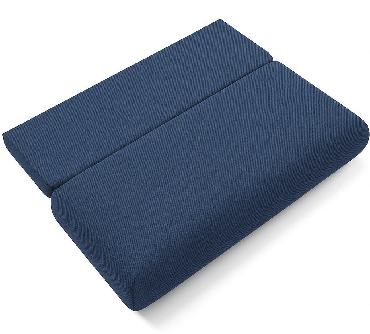 SOFA Blau OTO Ausziehbar Mit Bonnellfederung - Dunkelblau, Textil (206/90/92cm) - Sepro Meble