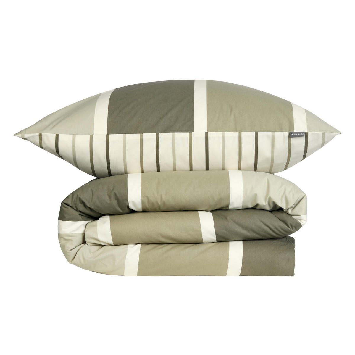 BETTWÄSCHESET Brody - Renforcé - 2-teilig - 135 x 200 cm - Grün - Grün, Textil (135/200cm) - SCHIESSER