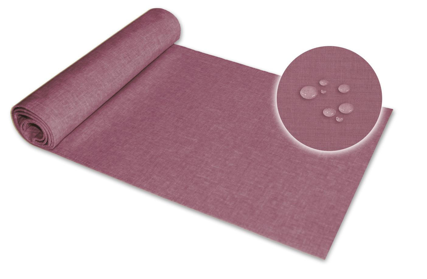 TISCHLÄUFER 40/100 cm Flieder Leinenoptik - Flieder, Textil (40/100cm) - TiborTex