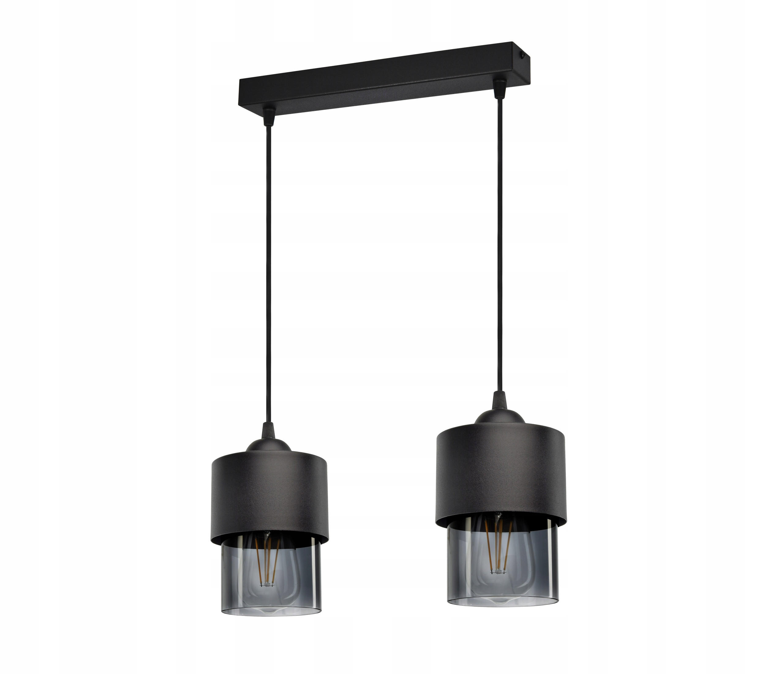 PENDELLEUCHTE Hege - Transparent/Anthrazit, Glas/Metall (12/35/80cm) - kiki design