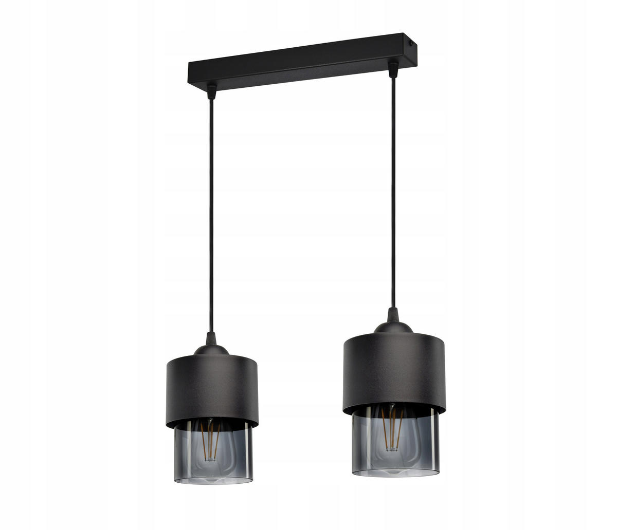 PENDELLEUCHTE Hege - Transparent/Anthrazit, Glas/Metall (12/35/80cm) - kiki design
