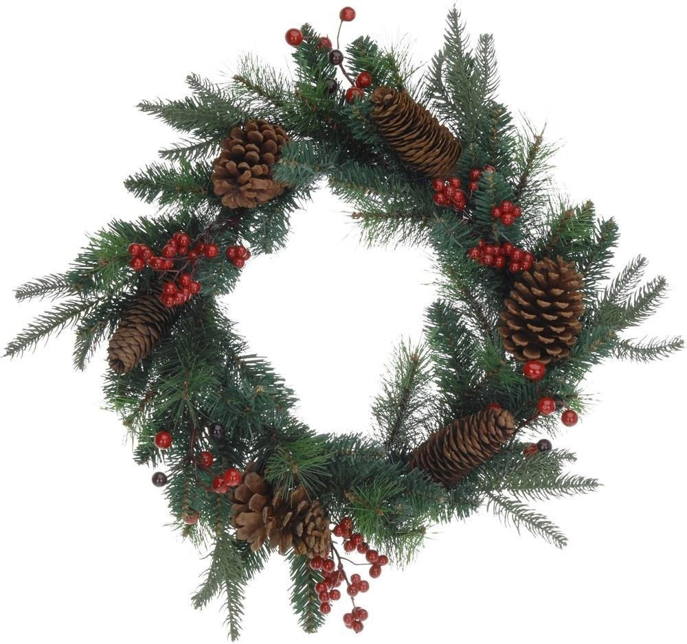 Home Styling Collection Weihnachtskranz Grün 13.5 cm