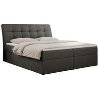 BOXBETT DIEGOS 200/200 Dunkelgrau Kunstleder - H3 - Dunkelgrau, Holz/Textil (200/200cm) - MKS