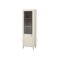 VITRINE Mossa MO03 - Kaschmir/Goldfarben, Holzwerkstoff/Kunststoff (60/194/40cm) - MIRJAN24