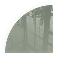 GLASPLATTE für Kamin 100x100 cm - Grün, Glas (100/100/0.4cm) - TULUP