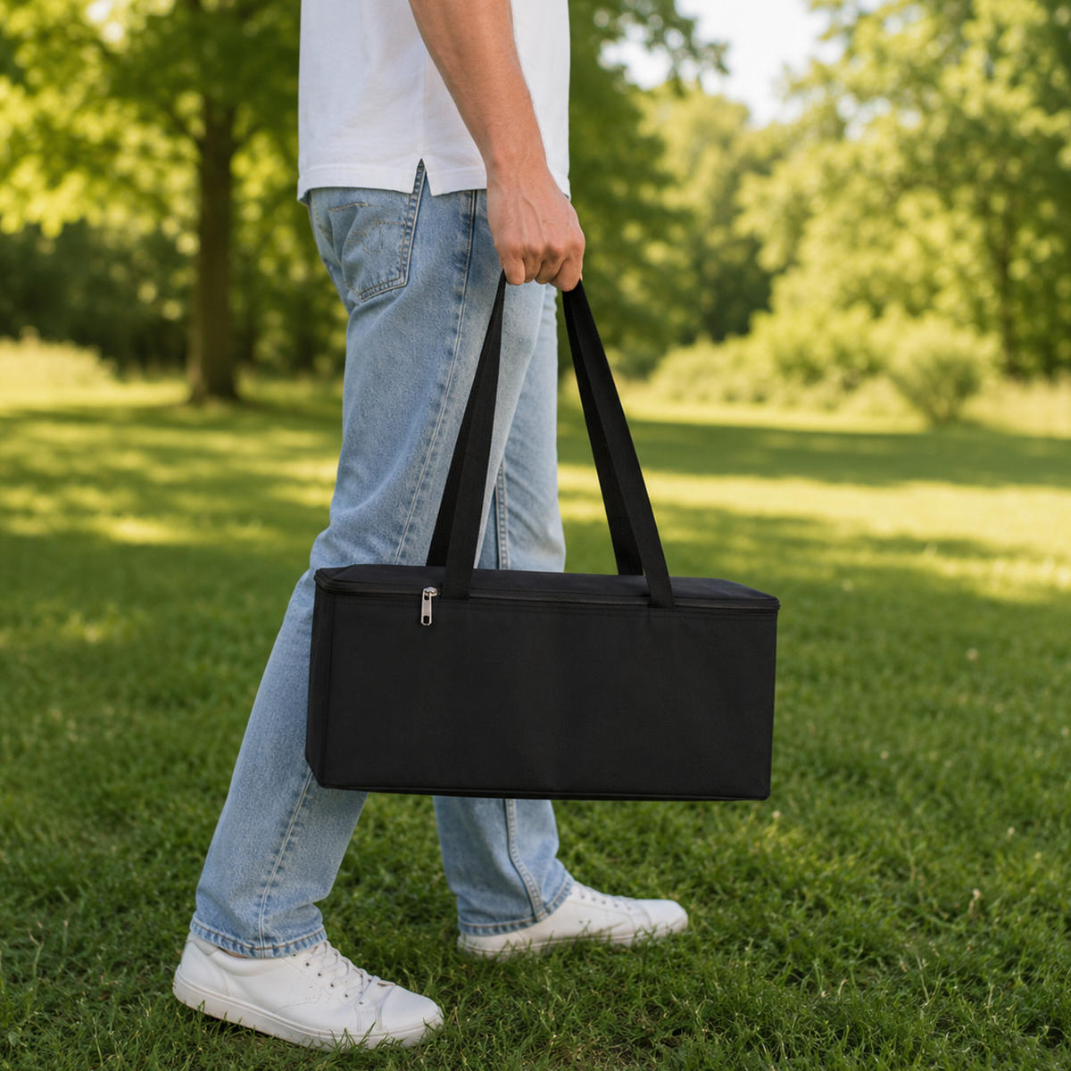 STAPELSPEL Natur Svart björkträ 54-delar - Ljusbrun, Trä/Textil (16.5/63/16.5cm) - Relaxdays