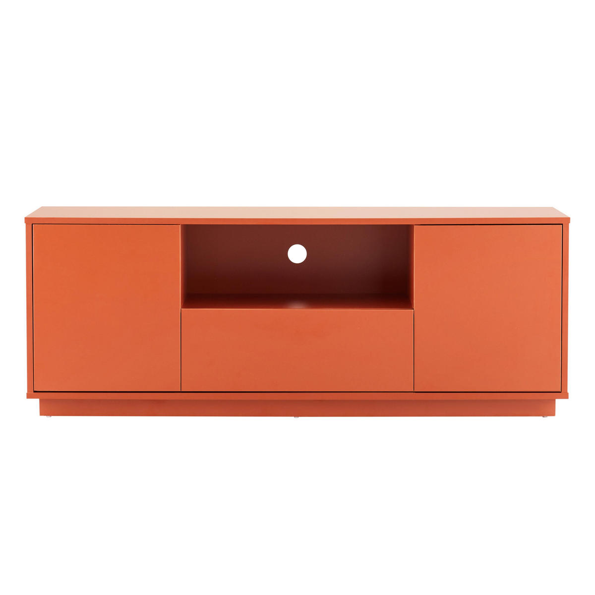 TV-SCHRANK 140 cm, Ziegelrot - Orange, Holz (40/52/140cm) - Oviala
