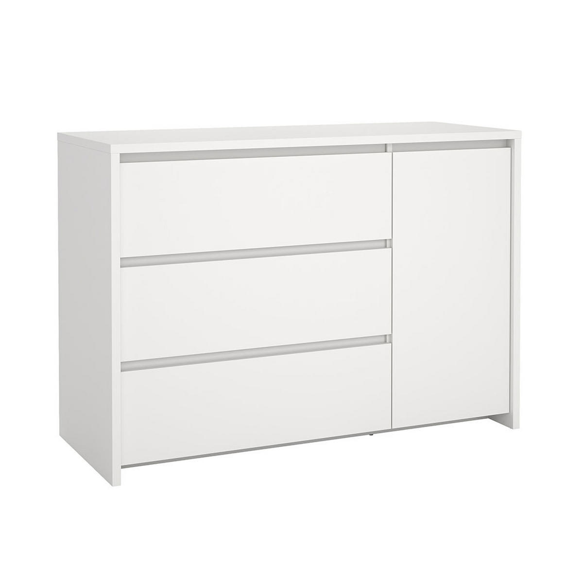 KOMMODE, Next, Weiß, Holzwerkstoff, 119 x 48 x 84 cm - Weiß, Holzwerkstoff (119/84/48cm) - ebuy24