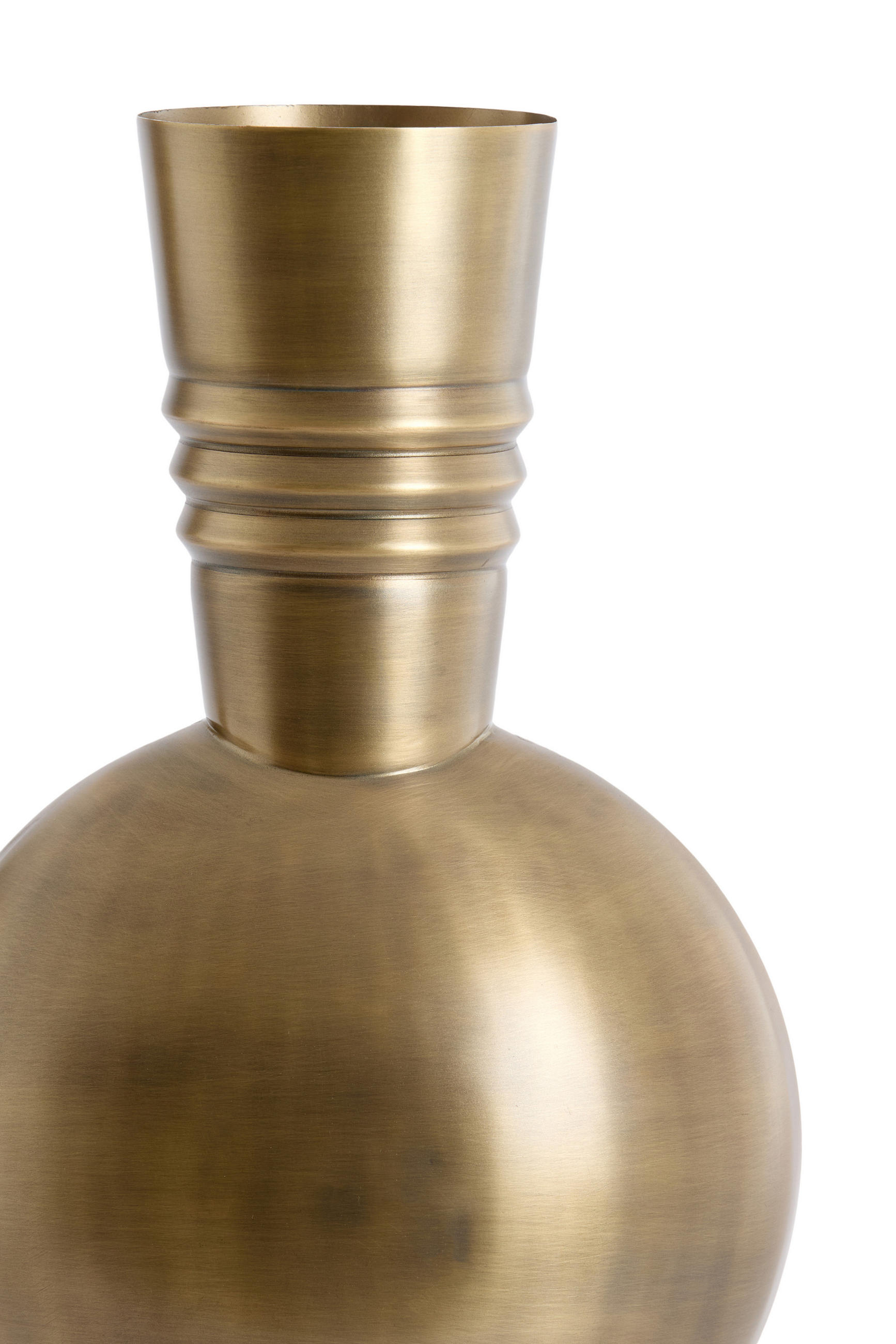 VASE Kavansi Bronze 21/21/60 cm - Bronzefarben, Metall (60cm) - Light & Living