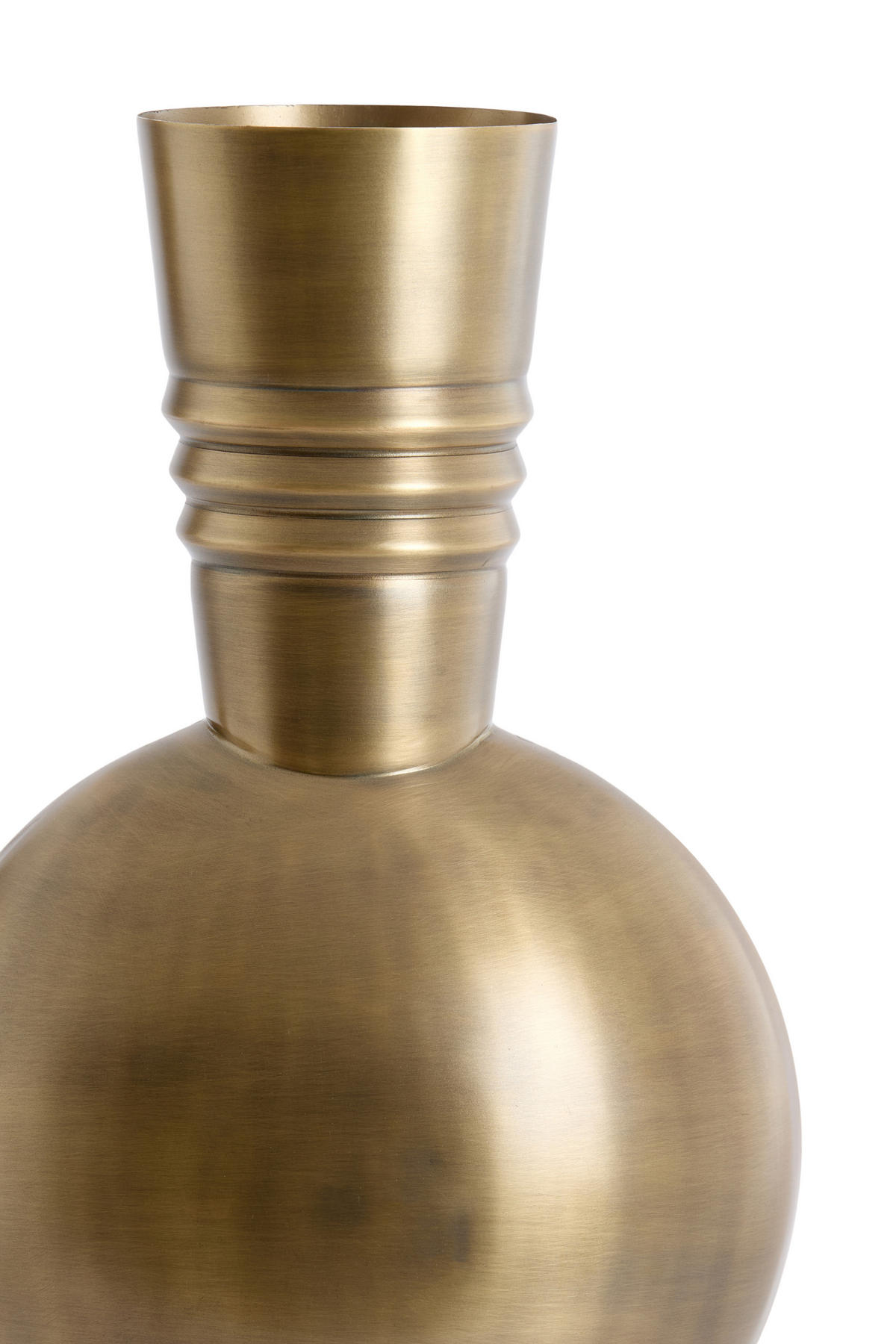 VASE Kavansi Bronze 21/21/60 cm - Bronzefarben, Metall (60cm) - Light & Living