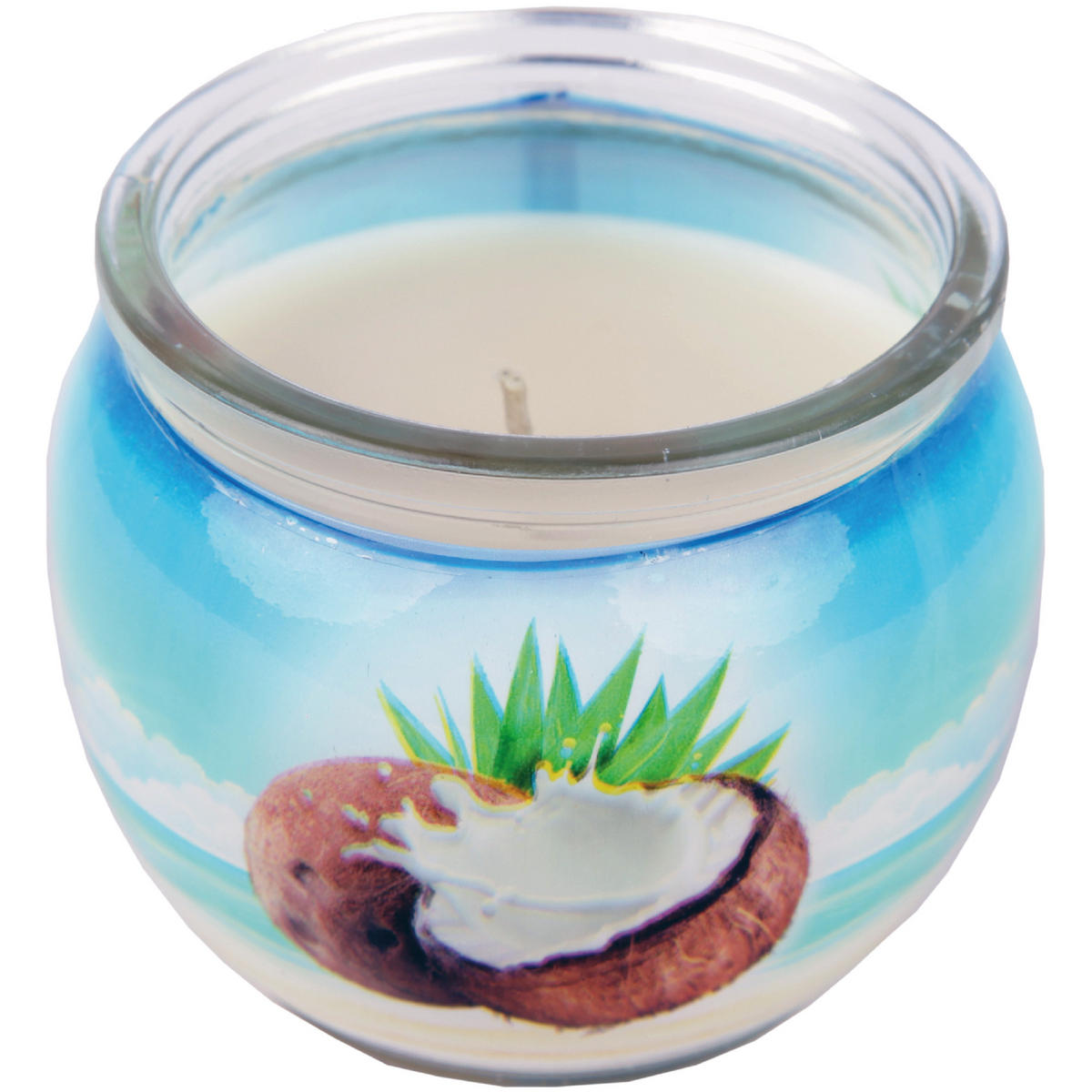 DUFTKERZE "Motiv" Kerze Raumduft Coconut - Creme, Naturmaterialien (7/6cm)