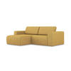 ECKSOFA Links Strukturstoff Stoff Gelb - Currygelb/Gelb, Kunststoff/Textil (167/224cm) - Makamii