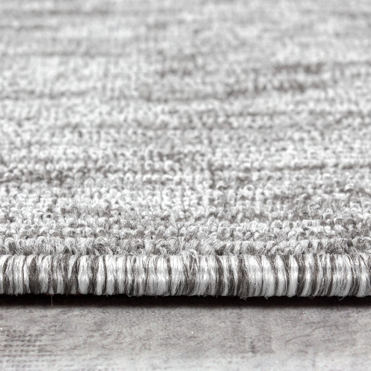 TEPPICH Kurzflor Unifarben Polypropylen saugroboter Wohnzimmer Hellgrau Rund 200x200 - Hellgrau, Textil (200/200cm) - KADIMA DESIGN