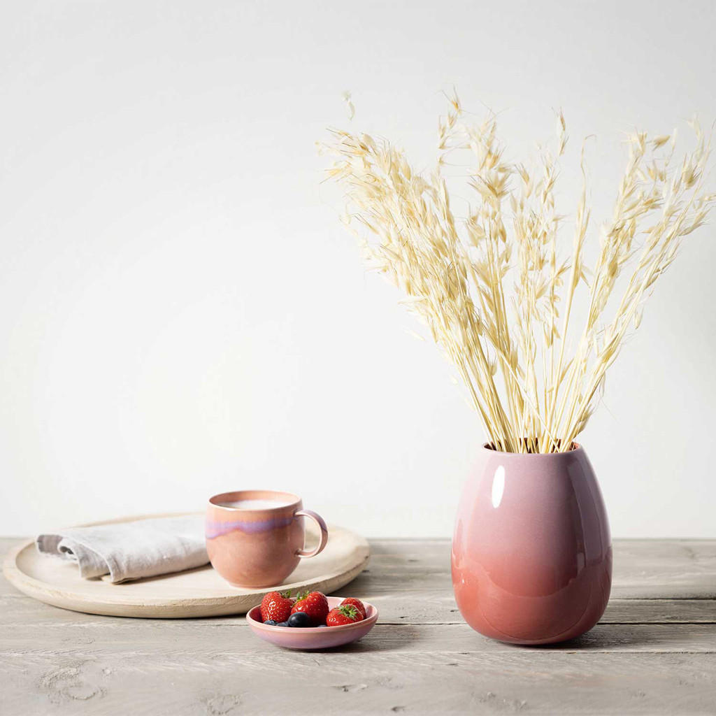 VASE DROP Perlemor Home rosa 17,5 cm - Rosa, Keramik (17.4cm) - like.Villeroy & Boch
