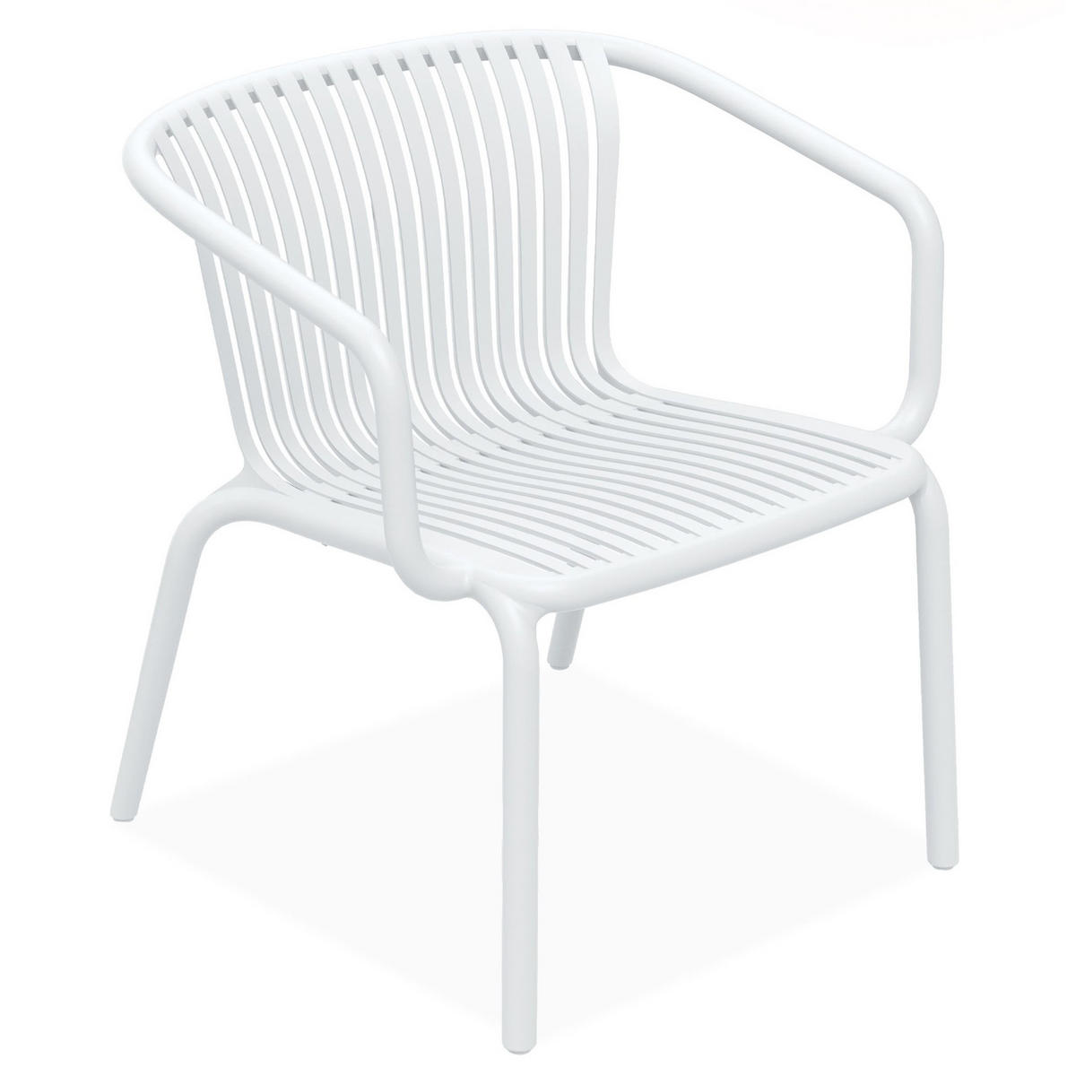 GARTEN ESSGRUPPE FICCARI, Gartenmöbel-Set 3-tlg, Weiß - Weiß, Kunststoff - KONSIMO®