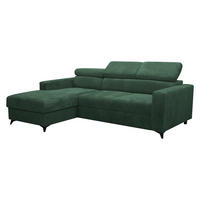 COLTAR Milano Premium Reiat, Stanga LC+2R - verde/negru, material textil/lemn (236/172cm) - MIRJAN24