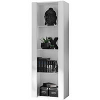 VITRINE TIVOLI, Weiß + Weiß - Weiß, Glas/Holzwerkstoff (55/159/35cm) - Komodee